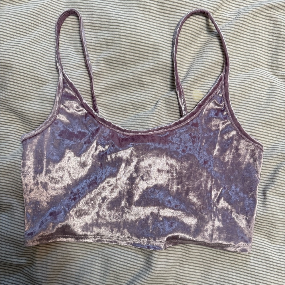 🪩 BOGO Soft Pink Crushed Velvet Top